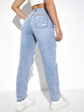 Ripped Mom Fit Jeans